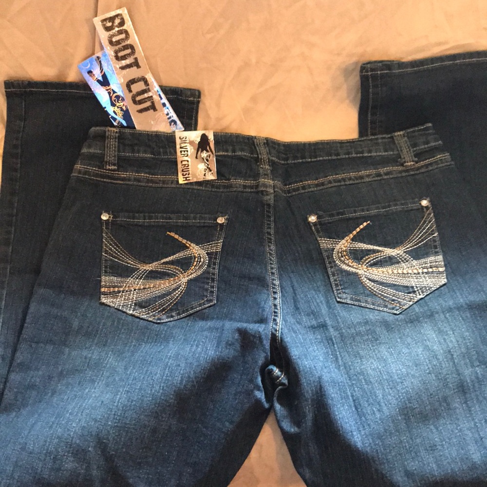 Silver Crush boot cut jean size 18